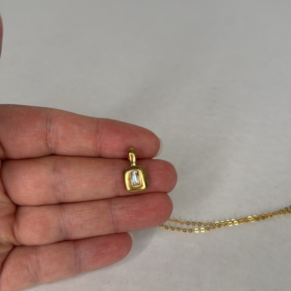 Vintage Gold Toned Minimalist Necklace lot A9 - Picture 8 of 8